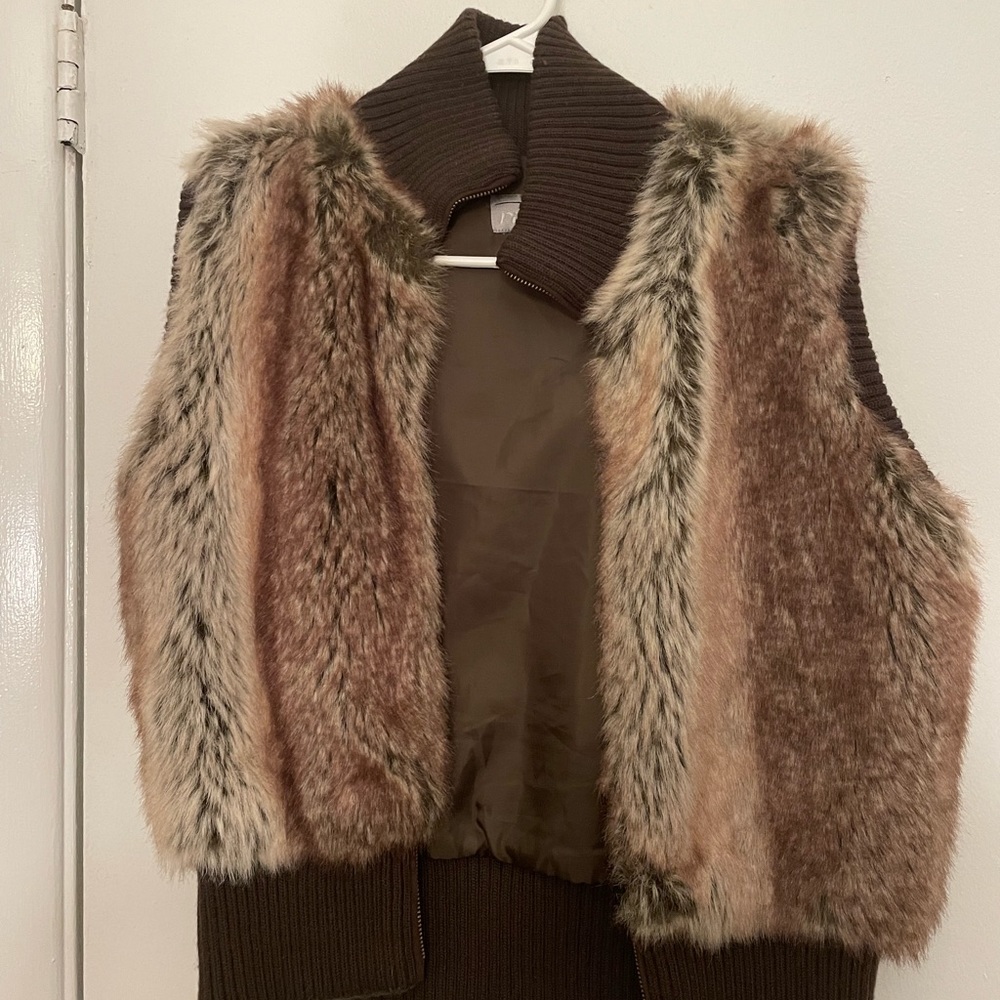 Cute faux fur vest